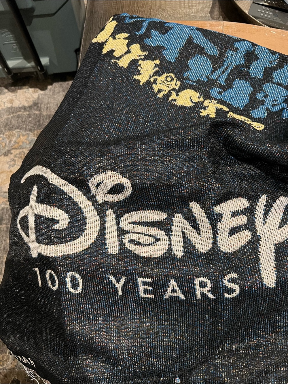 Disney 100 Metallic Woven Tapestry Throw and Pillow - Picture 6 of 12